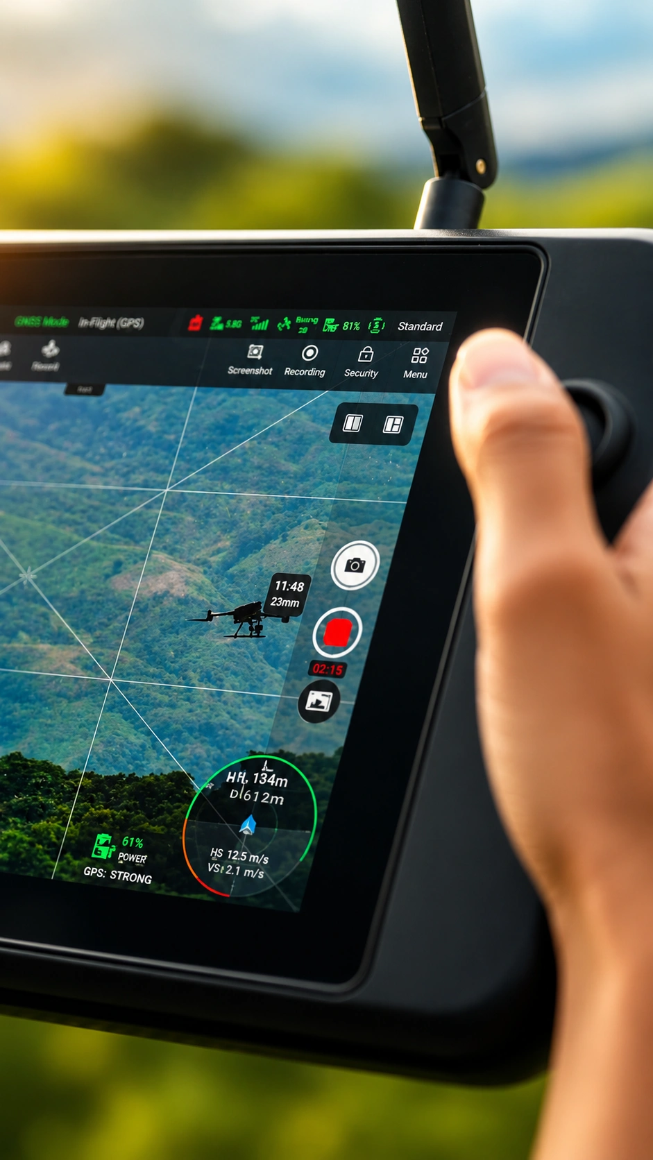 Configuración de cámara y edición de fotografía y video aéreo
