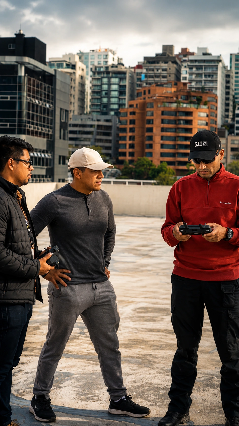 Estudiante en el campus de HexoDrone