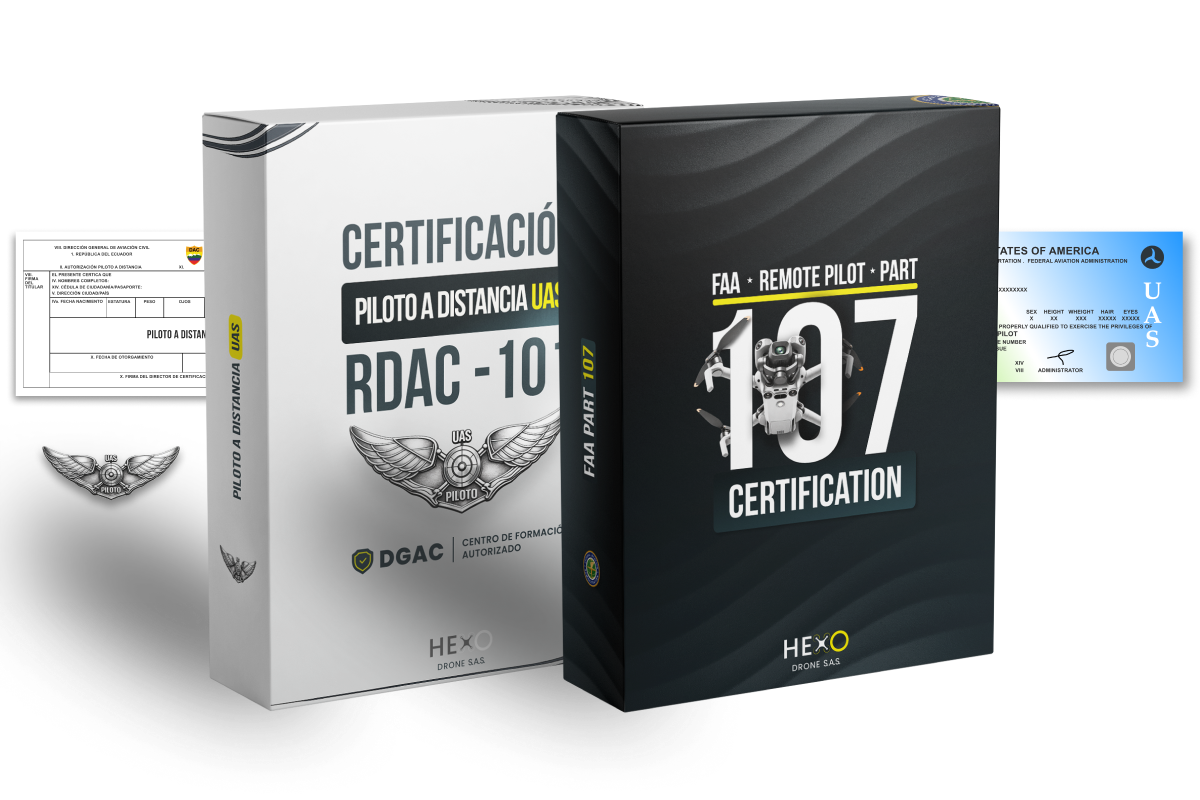 Doble certificación DGAC y FAA Part 107